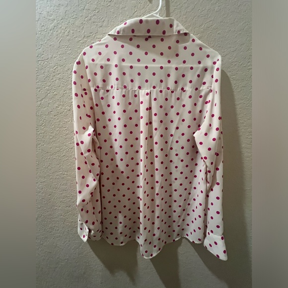 Women’s Express Polka Dot Long sleeve Top - Picture 3 of 5